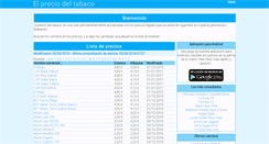 Desktop Screenshot of elpreciodeltabaco.com